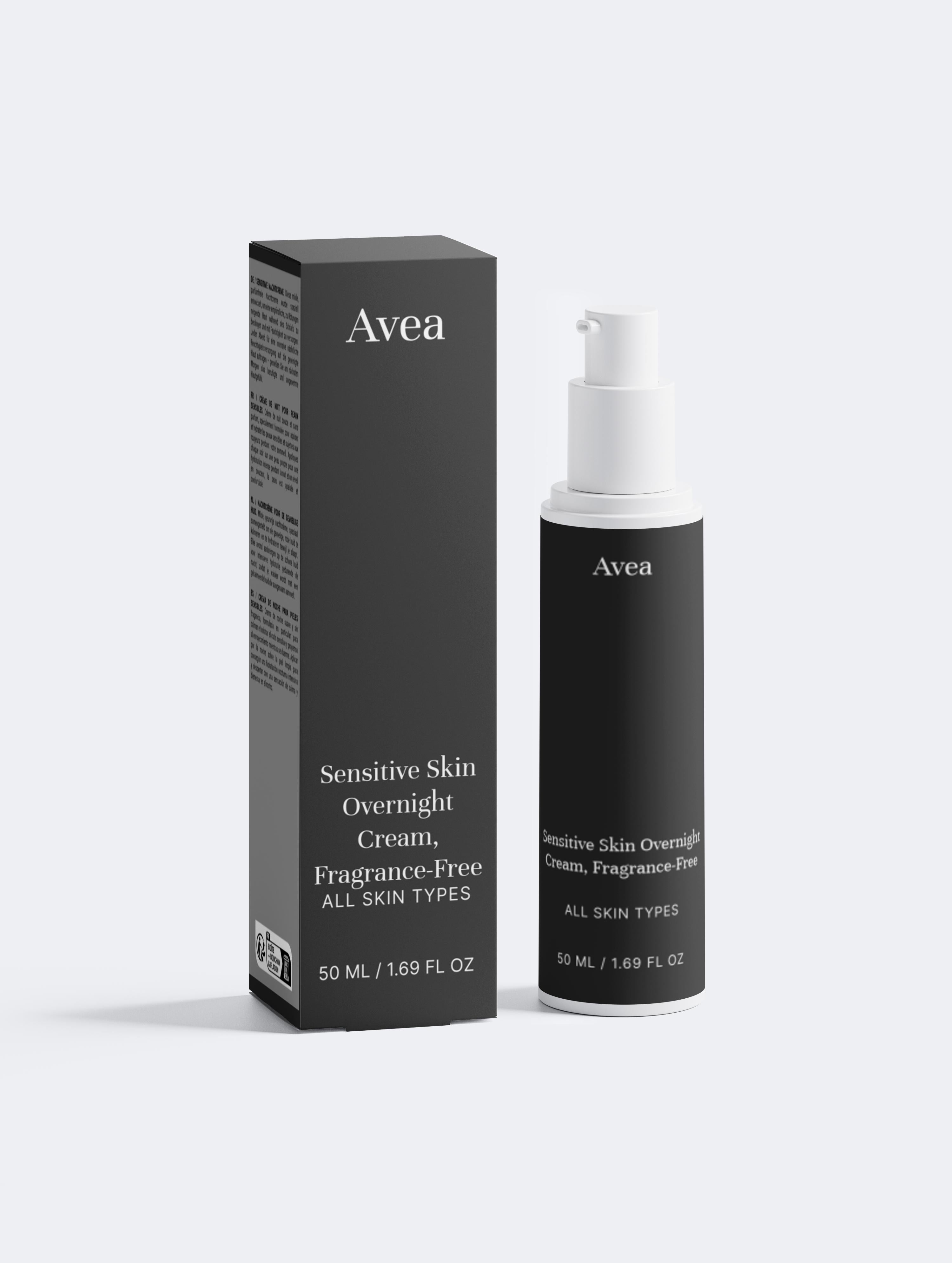 Sensitive Skin Overnight Cream, Fragrance-Free